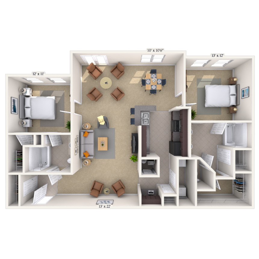 Floorplan image of unit 022110